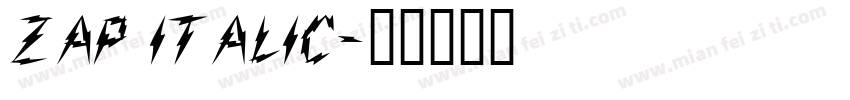 zap italic字体转换